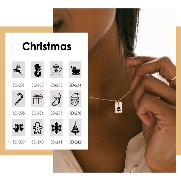 pendant necklaces jujie classic christmas pendants necklace for women lovely snowflake/santa claus 316l stainless steel jewelry choker, Silver
pendant necklaces jujie classic christmas pendants necklace for women lovely snowflake/santa claus 316l stainless steel jewelry choker, Silver