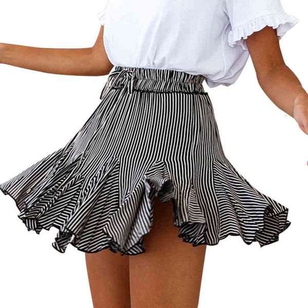 stripe floral print ruffles women summer casual high waist lace up mini skirt lady beach holiday a-line swing skirts, Black
stripe floral print ruffles women summer casual high waist lace up mini skirt lady beach holiday a-line swing skirts, Black