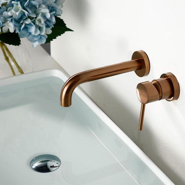 bathroom sink faucets 100% brass basin tap brushed rose gold faucet wall mounted cold mixer single handle double hole
bathroom sink faucets 100% brass basin tap brushed rose gold faucet wall mounted cold mixer single handle double hole