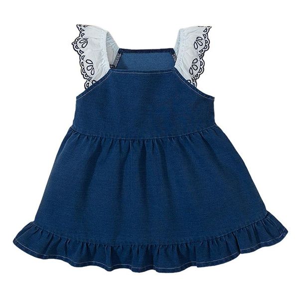 a2183y girls dress knitted denim lace trimmed vest summer baby girl cotton clothes blue (12-18m) girl's dresses, Red;yellow
a2183y girls dress knitted denim lace trimmed vest summer baby girl cotton clothes blue (12-18m) girl's dresses, Red;yellow