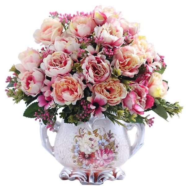 decorative flowers & wreaths 1 bunch artificial peony rose pink silk fake bouquet wedding party home decoration pography prop accessories
decorative flowers & wreaths 1 bunch artificial peony rose pink silk fake bouquet wedding party home decoration pography prop accessories