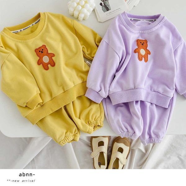 milancel 2021 autumn new baby clothing set bear embroidery toddler sports suit infant outerwear girls outfit y0918, White
milancel 2021 autumn new baby clothing set bear embroidery toddler sports suit infant outerwear girls outfit y0918, White