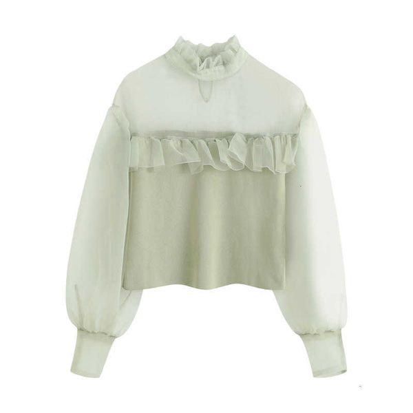 women's blouses & shirts bb 2825 autumn europe and the united states organza knitting coat 1ig0, White
women's blouses & shirts bb 2825 autumn europe and the united states organza knitting coat 1ig0, White