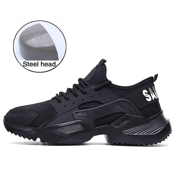 boots men shoes work safety lightweight and comfortable non-slip steel toe cap wear-resistant breathable, Black
boots men shoes work safety lightweight and comfortable non-slip steel toe cap wear-resistant breathable, Black
