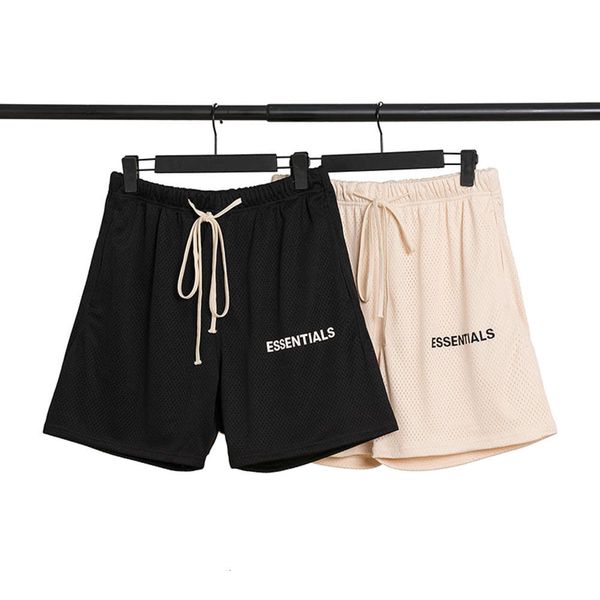 men's shorts feel of god essentials fog double line mesh shorts drawstring breathable loose capris, White;black
men's shorts feel of god essentials fog double line mesh shorts drawstring breathable loose capris, White;black