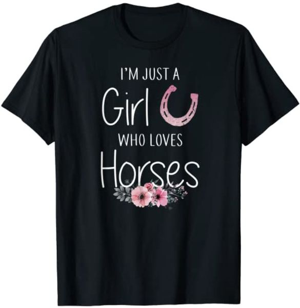 just a girl who loves horses, horse gifts for girls, cute t-shirt riding hourse, White;black
just a girl who loves horses, horse gifts for girls, cute t-shirt riding hourse, White;black