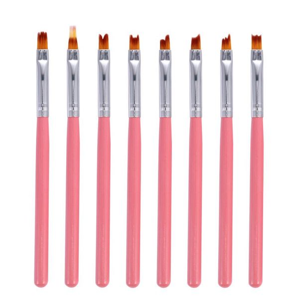 nail brushes 8pcs/set half moon shape art french smile diy petal flower gradient fade color painting drawing mint green pen, Yellow
nail brushes 8pcs/set half moon shape art french smile diy petal flower gradient fade color painting drawing mint green pen, Yellow
