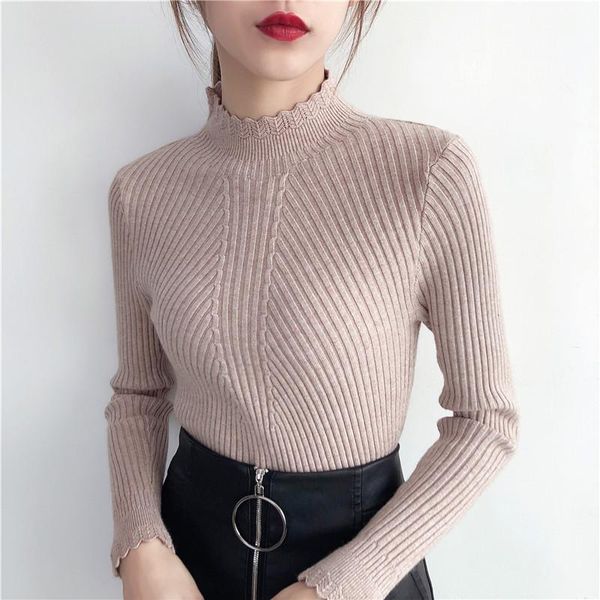 women's sweaters sweater autumn winter half high collar long sleeve knitted fashion korean version solid color slim thread, White;black
women's sweaters sweater autumn winter half high collar long sleeve knitted fashion korean version solid color slim thread, White;black