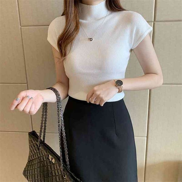 heliar knitted t-shirts women purple turnelneck tees plain solid short sleeve t-shirts casual o-neck soft t-shirts women 210401, White
heliar knitted t-shirts women purple turnelneck tees plain solid short sleeve t-shirts casual o-neck soft t-shirts women 210401, White