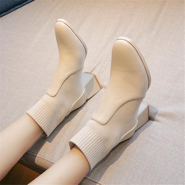 boots simple fashion stretch socks women's high heels shoes skinny women square head autumn winter ankle 01, Black
boots simple fashion stretch socks women's high heels shoes skinny women square head autumn winter ankle 01, Black