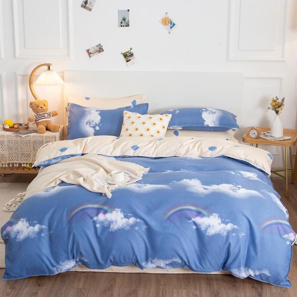 bedding sets drop 2/3/4pcs king size family set include bed sheet duvet cover pillowcase multicolor for kids cloud blue
bedding sets drop 2/3/4pcs king size family set include bed sheet duvet cover pillowcase multicolor for kids cloud blue