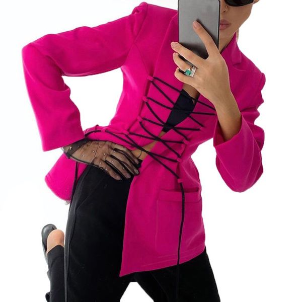 women's jackets bandage coat 2021 autumn and winter long-sleeved tie mid-length casual fashion temperament small suit, Black;brown
women's jackets bandage coat 2021 autumn and winter long-sleeved tie mid-length casual fashion temperament small suit, Black;brown