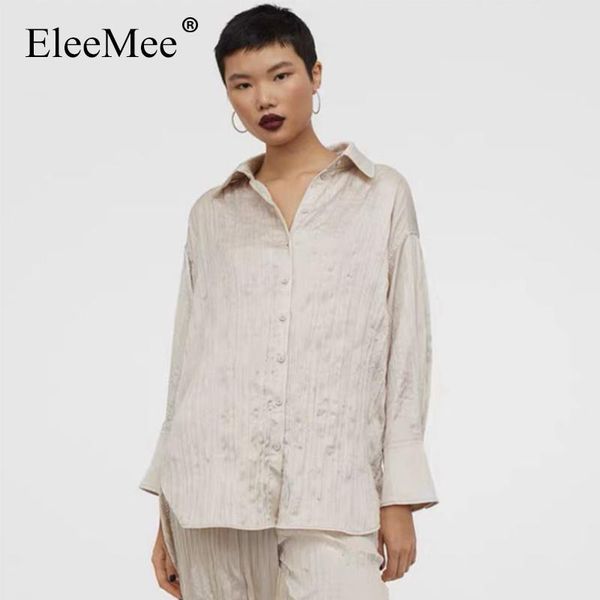 women's blouses & shirts eleemee 2021 summer shirt women long sleeve turndown collar single breasted female solid color casual size xs, White
women's blouses & shirts eleemee 2021 summer shirt women long sleeve turndown collar single breasted female solid color casual size xs, White