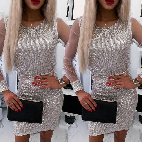 sequin skinny women summer slim dress ladies casual bandage bodycon evening party long mini plus size dresses, Black;gray
sequin skinny women summer slim dress ladies casual bandage bodycon evening party long mini plus size dresses, Black;gray