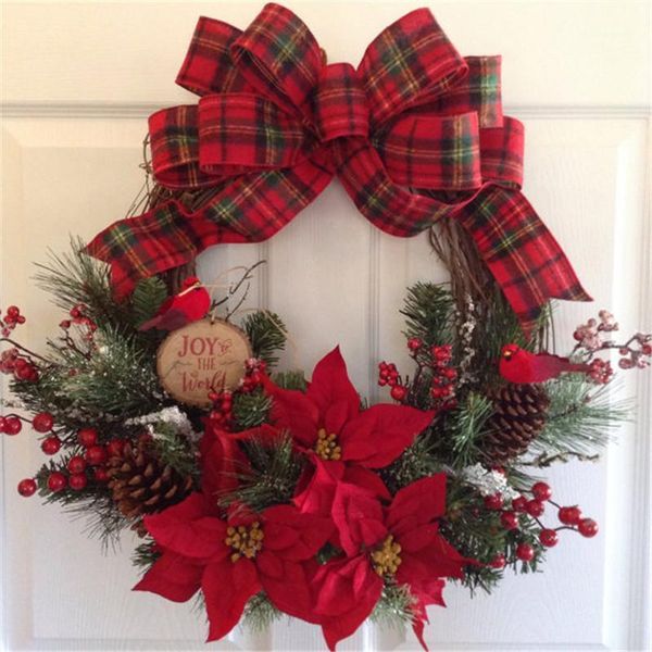 decorative flowers & wreaths 30cm christmas wreath door hanging artificial plant rattan circle wall decoration simulation fake flower weddin
decorative flowers & wreaths 30cm christmas wreath door hanging artificial plant rattan circle wall decoration simulation fake flower weddin