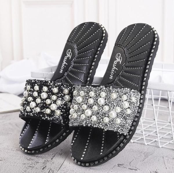 outer wear sequin women shoes slippers flash diamond flat flip flops summer sandals cool beach flats crystal, Black
outer wear sequin women shoes slippers flash diamond flat flip flops summer sandals cool beach flats crystal, Black