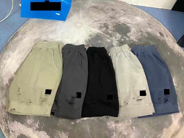 designer men's shorts stone oney compass badge casual loose sports short multi-pocket hole old washed fabric, White;black
designer men's shorts stone oney compass badge casual loose sports short multi-pocket hole old washed fabric, White;black