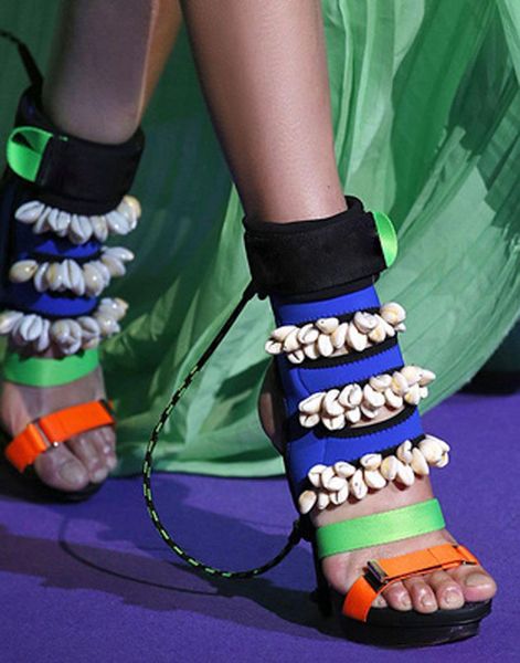summer runway shell embellished high heel sandals open toe buckled mixed colors straps gladiator sandalias for woman, Black
summer runway shell embellished high heel sandals open toe buckled mixed colors straps gladiator sandalias for woman, Black