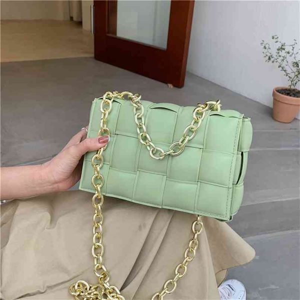 fashion trend all-match woven shoulder crossbody bags for women solid color handbag designer flap chain small square bag 210913
fashion trend all-match woven shoulder crossbody bags for women solid color handbag designer flap chain small square bag 210913