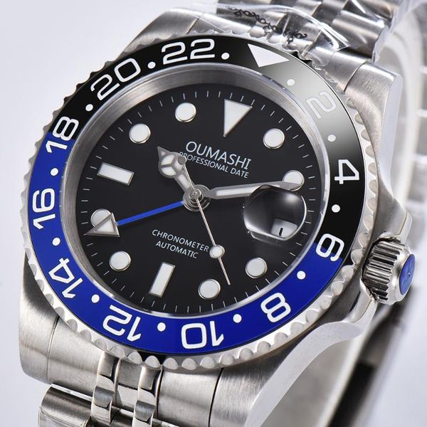 wristwatches men's automatic mechanical gmt watch black blue ceramic bezel stainless steel strap date luminous, Slivery;brown
wristwatches men's automatic mechanical gmt watch black blue ceramic bezel stainless steel strap date luminous, Slivery;brown