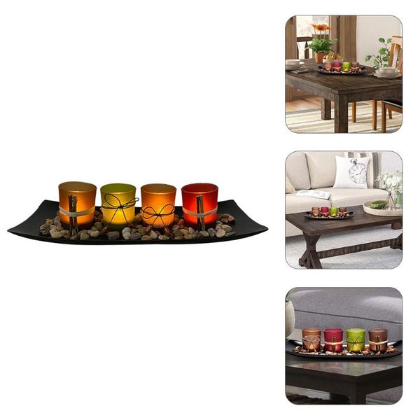 candle holders 1 set creative candlestick ornaments glass
