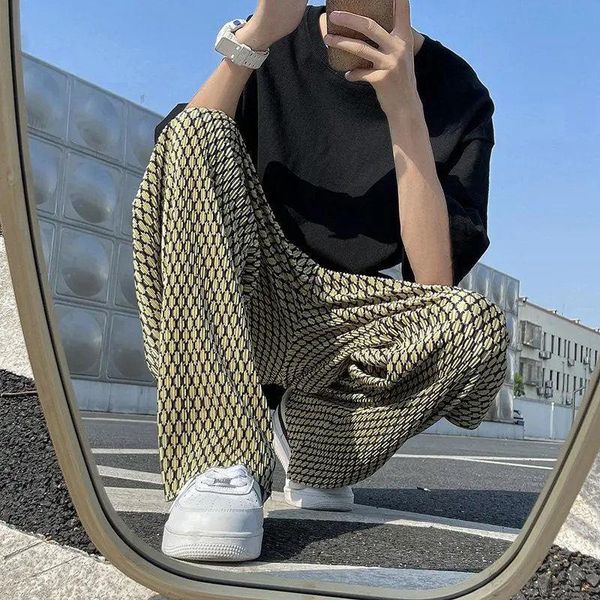men's pants icclek american street high ice silk wide-leg autumn thin hip-hop hiphop drape, Black
men's pants icclek american street high ice silk wide-leg autumn thin hip-hop hiphop drape, Black