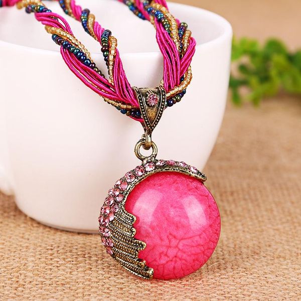 pendant necklaces korean wave bohemian style crystal sky blue stone necklace women fashion sweater chain accessories, Silver
pendant necklaces korean wave bohemian style crystal sky blue stone necklace women fashion sweater chain accessories, Silver