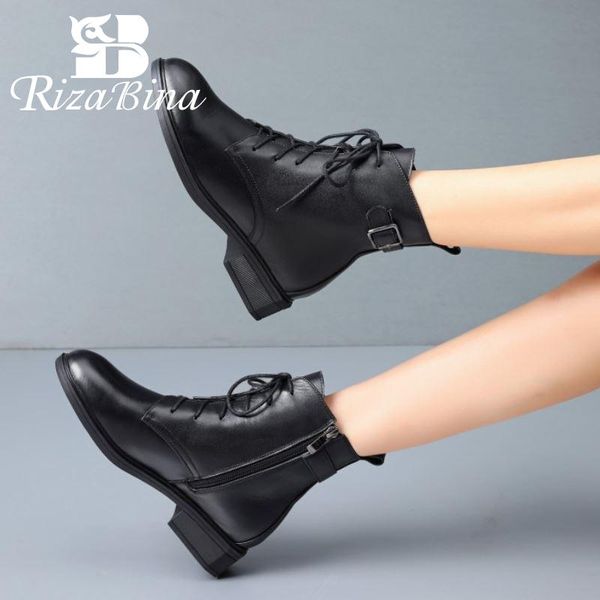 boots rizabina real leather women ankle cross strap zipper winter shoes woman fashion short boot office lady footwear size 34-41, Black
boots rizabina real leather women ankle cross strap zipper winter shoes woman fashion short boot office lady footwear size 34-41, Black