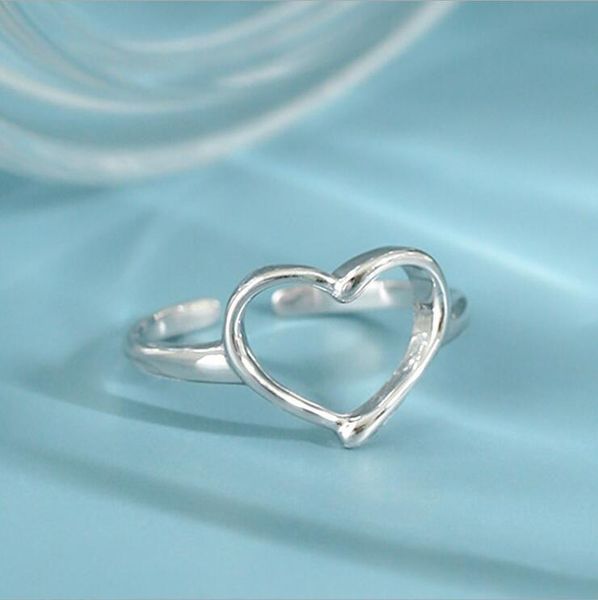 cluster rings fashion minimalist personality heart 925 sterling silver jewelry smooth hollow heart-shaped opening r658, Golden;silver
cluster rings fashion minimalist personality heart 925 sterling silver jewelry smooth hollow heart-shaped opening r658, Golden;silver