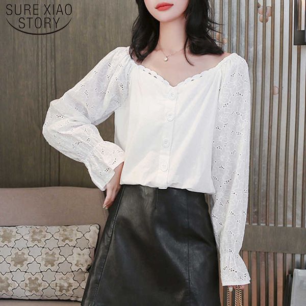 blusas mujer de moda autumn sweet lace women blouses long sleeve hollow solid womens and blouses plus size 6495 50 210527, White
blusas mujer de moda autumn sweet lace women blouses long sleeve hollow solid womens and blouses plus size 6495 50 210527, White