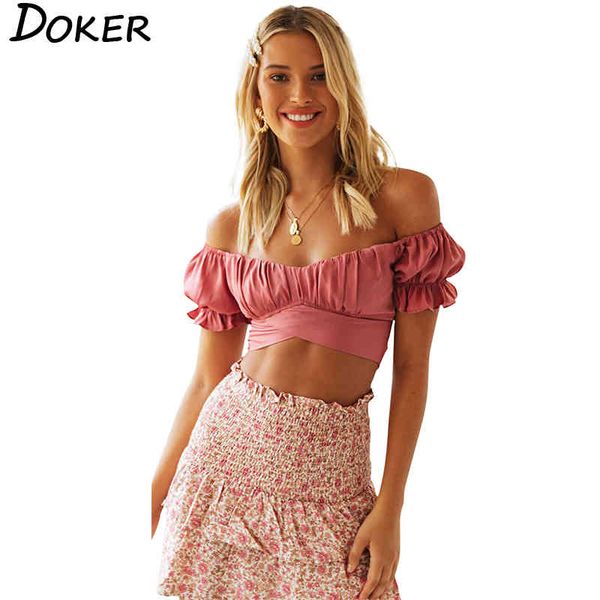 lantern sleeve summer short-sleeve umbilical skinny slash neck t-shirt with back straps strapless folds solid color crop 210423, White
lantern sleeve summer short-sleeve umbilical skinny slash neck t-shirt with back straps strapless folds solid color crop 210423, White