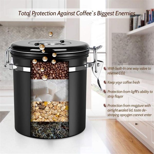 stainless steel sealed tank storage box moisture-proof coffee bean milk powder jar tea pot kitchen grains bottles & jars
stainless steel sealed tank storage box moisture-proof coffee bean milk powder jar tea pot kitchen grains bottles & jars
