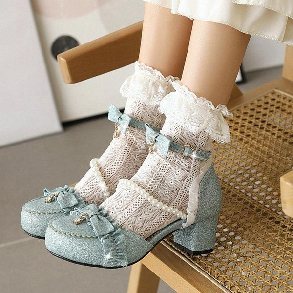 summer sweet bow knot women lolita style shoes sequinted square heel pumps fashion buckle round toe dress lady, Black
summer sweet bow knot women lolita style shoes sequinted square heel pumps fashion buckle round toe dress lady, Black