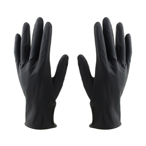 disposable gloves 10pcs hair salon laboratory reusable latex color dye medium size (black)
disposable gloves 10pcs hair salon laboratory reusable latex color dye medium size (black)