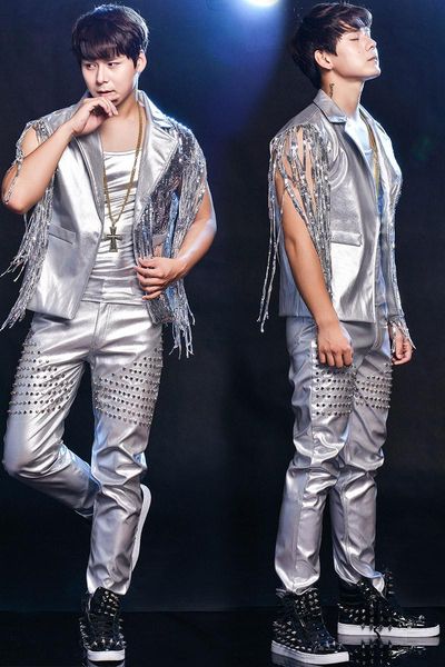 stage wear mens silver sequins tassels vest with pants dance suit/stage performance/studio/asia size 3xml, Black;red
stage wear mens silver sequins tassels vest with pants dance suit/stage performance/studio/asia size 3xml, Black;red