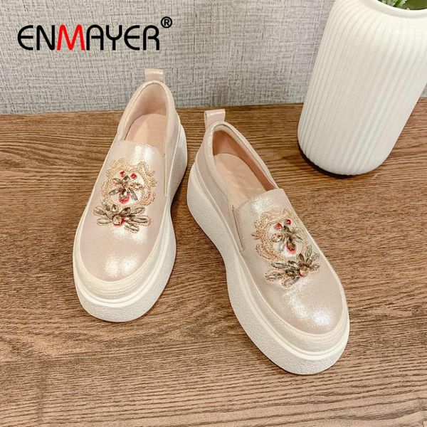 dress shoes enmayer 2021 basic wedges women heels genuine leather casual slip-on sheepskin round toe leisure size 34-39, Black
dress shoes enmayer 2021 basic wedges women heels genuine leather casual slip-on sheepskin round toe leisure size 34-39, Black