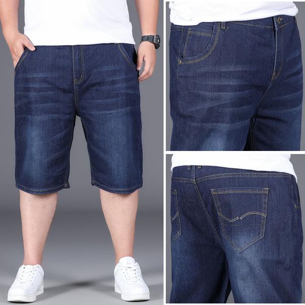 men's jeans 2021 summer fashion brand loose high elastic solid color quality casual sports denim shorts large size, Blue
men's jeans 2021 summer fashion brand loose high elastic solid color quality casual sports denim shorts large size, Blue