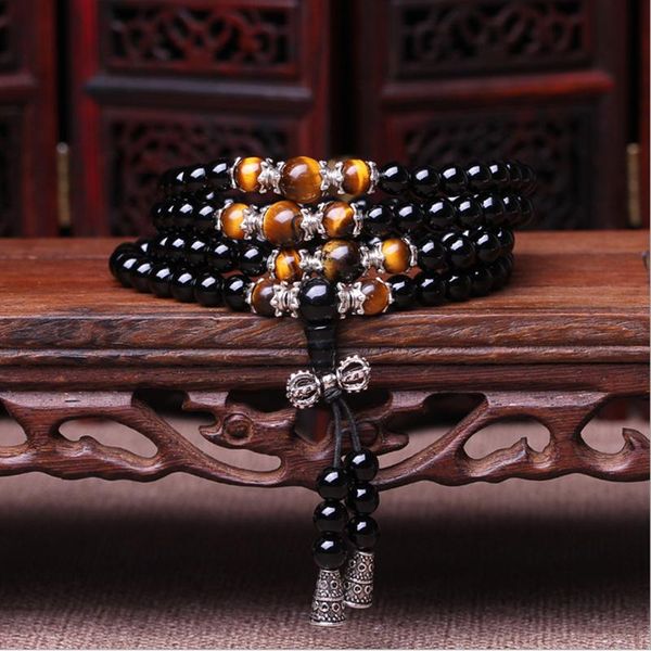 charm bracelets men's fashion bracelet 108 beads natural crystal obsidian multi-layer rosary mala, Golden;silver
charm bracelets men's fashion bracelet 108 beads natural crystal obsidian multi-layer rosary mala, Golden;silver