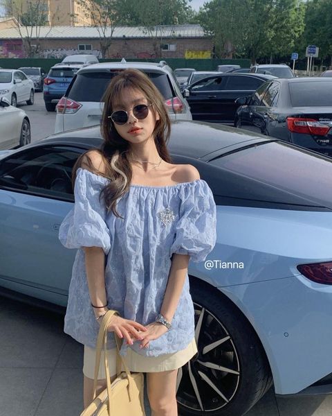 women's blouses & shirts 2021 arrival summer korean style women loose puff sleeve slash neck blouse all-matched sweet cute casual v08, White
women's blouses & shirts 2021 arrival summer korean style women loose puff sleeve slash neck blouse all-matched sweet cute casual v08, White