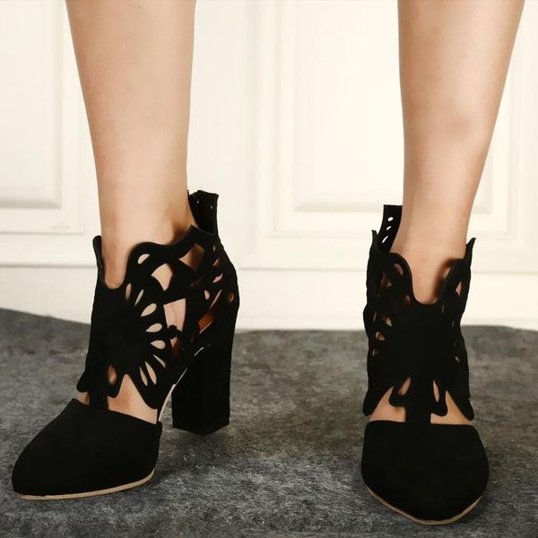 boots low sandals women's summer 2021 hollow pointed soft leather thick heel roman, Black
boots low sandals women's summer 2021 hollow pointed soft leather thick heel roman, Black