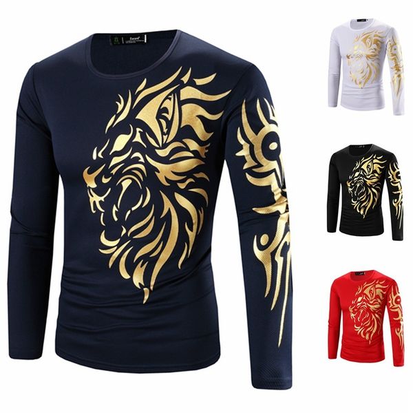 new mens t shirt dragons print casual long sleeve male t-shirts eu size, White;black
new mens t shirt dragons print casual long sleeve male t-shirts eu size, White;black