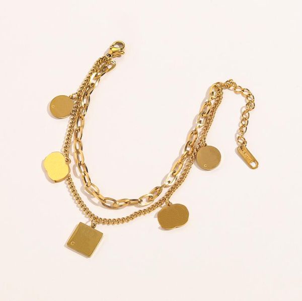 2022 fashion mens womens brand designer double letter steels seal pendant necklaces chain stainless steel golden geometric circular jewelry, Silver
2022 fashion mens womens brand designer double letter steels seal pendant necklaces chain stainless steel golden geometric circular jewelry, Silver