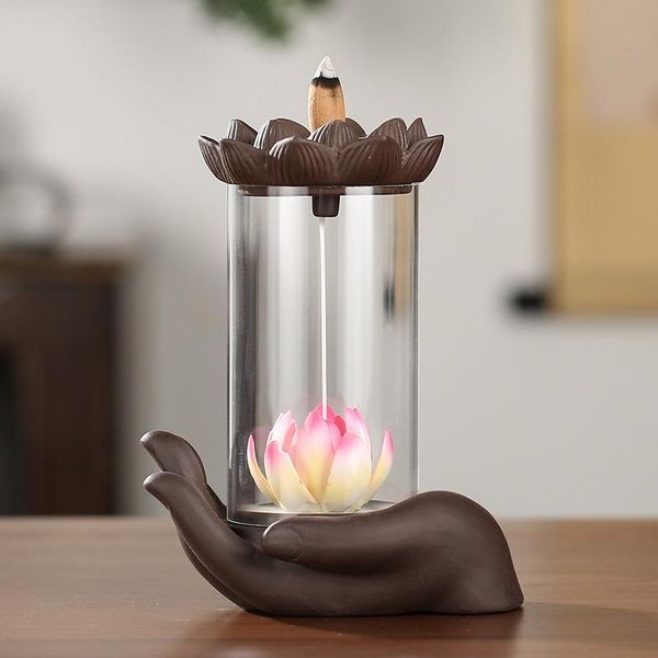 chinese retro acrylic backflow incense burner appointment of aroma office decoration purple zen buddha lotus great fragrance lamps
chinese retro acrylic backflow incense burner appointment of aroma office decoration purple zen buddha lotus great fragrance lamps
