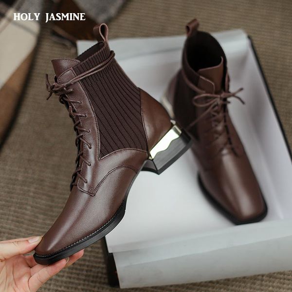 boots 2021 autumn winter women genuine leather ankle outdoor casual thick heels square toe lace-up shoes woman fashion, Black
boots 2021 autumn winter women genuine leather ankle outdoor casual thick heels square toe lace-up shoes woman fashion, Black