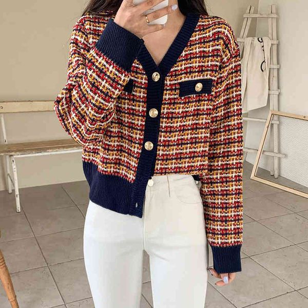 women's sweaters fancy colour korean plaid woman's cardigan mesh spring elegant fall off-button vintage jacket casual sweater wez, White;black
women's sweaters fancy colour korean plaid woman's cardigan mesh spring elegant fall off-button vintage jacket casual sweater wez, White;black