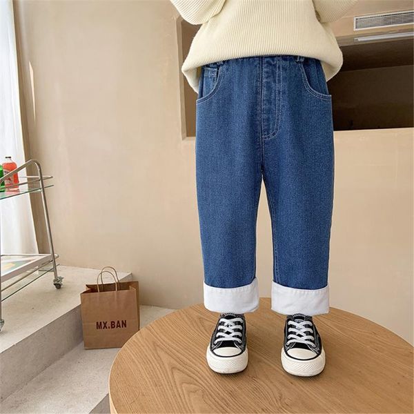 trousers boys winter 2021 patchwork color fleece thicken jeans kids fashion warm thick loose all-match denim pants, Blue
trousers boys winter 2021 patchwork color fleece thicken jeans kids fashion warm thick loose all-match denim pants, Blue