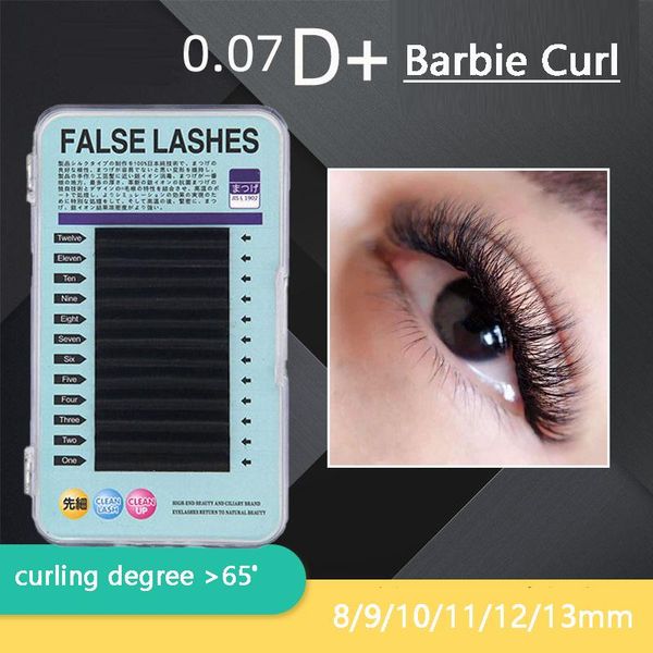 false eyelashes 0.07mm d+ barbiecurl 65 degree eyelash extensions 8-13mm faux mink individual supplies professional makeup tools
false eyelashes 0.07mm d+ barbiecurl 65 degree eyelash extensions 8-13mm faux mink individual supplies professional makeup tools