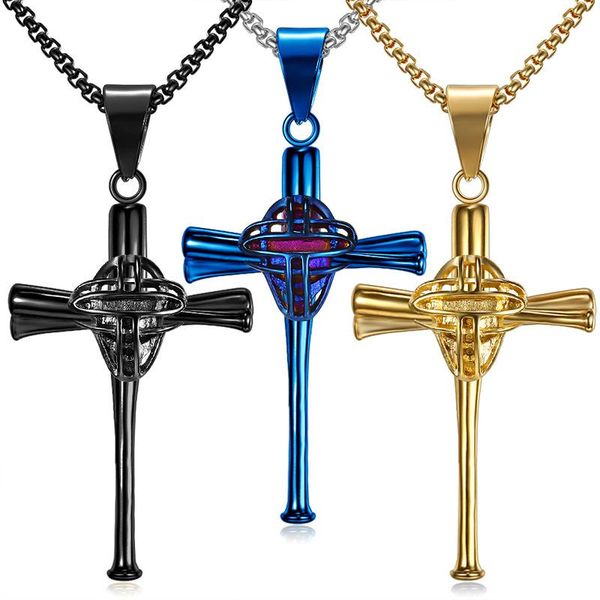 chains mask baseball cross necklace black gold for men stainless steel jewelry, Silver
chains mask baseball cross necklace black gold for men stainless steel jewelry, Silver