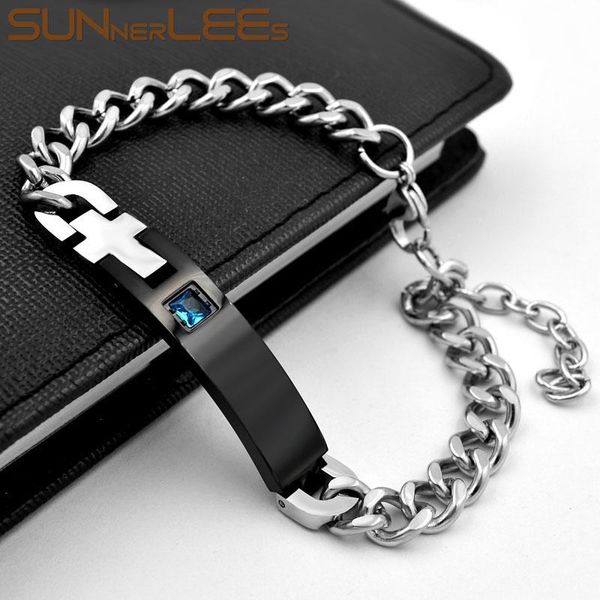 stainless steel id bracelet high polished surface cubic zirconia charm link chain silver black men women gift scb27 link,
stainless steel id bracelet high polished surface cubic zirconia charm link chain silver black men women gift scb27 link,