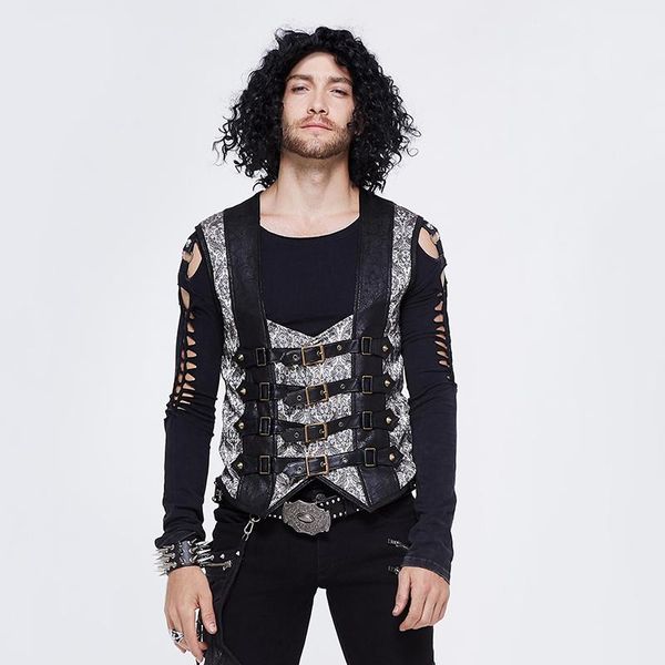 men's vests devil fashion gothic vest steampunk men victorian man double breasted, Black;white
men's vests devil fashion gothic vest steampunk men victorian man double breasted, Black;white